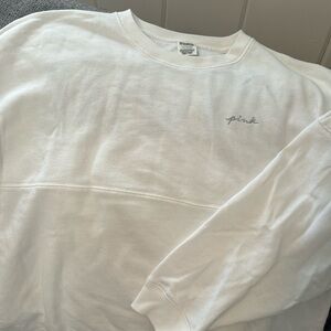 PINK by Victoria’s Secret crewneck,tunic style, embroidered sweatshirt